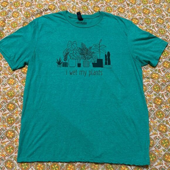 Artisan Tees I Wet My Plants T-Shirt. Size XL - Picture 1 of 4